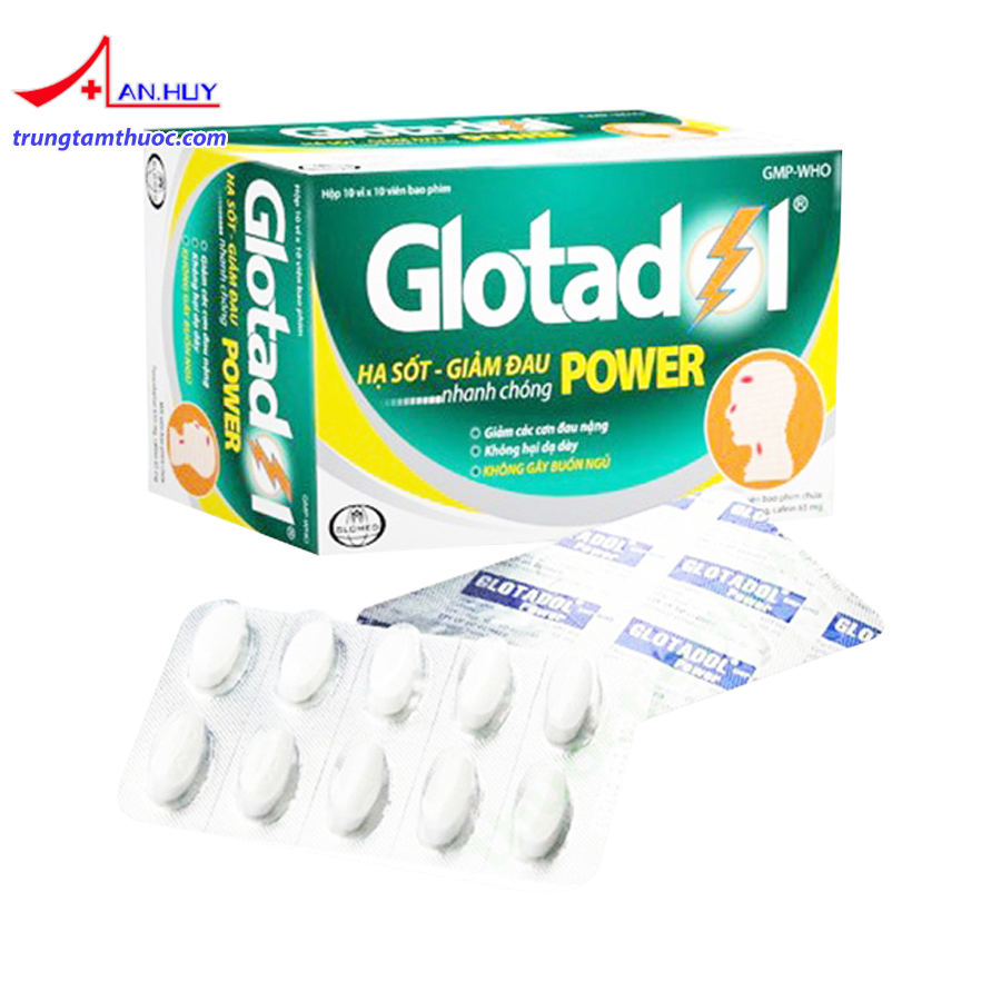 Glotadol Power - hạ sốt cho người lớn.