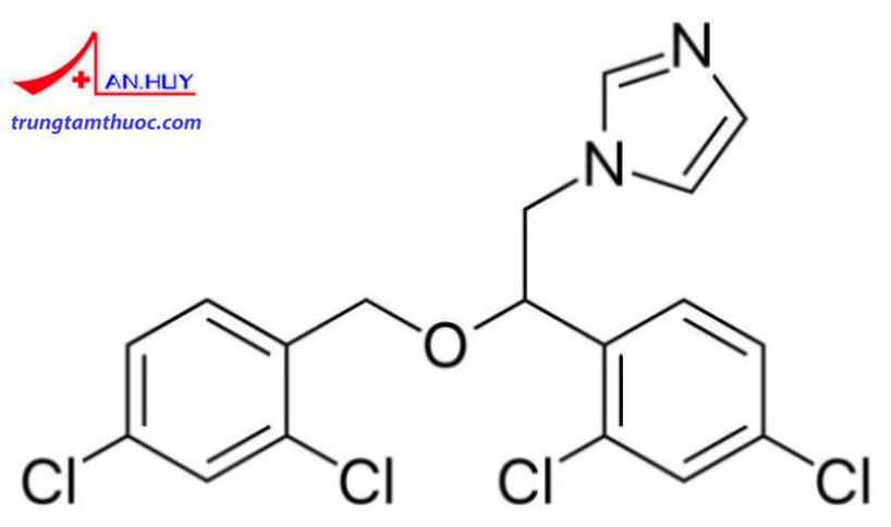 Công thức cấu tạo của Miconazole