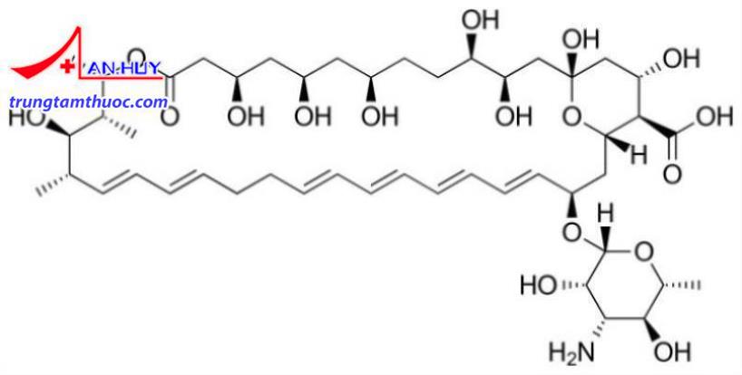 Hình ảnh công thức cấu tạo của Nystatin