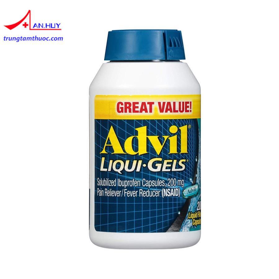 Advil Liqui Gels của Mỹ.