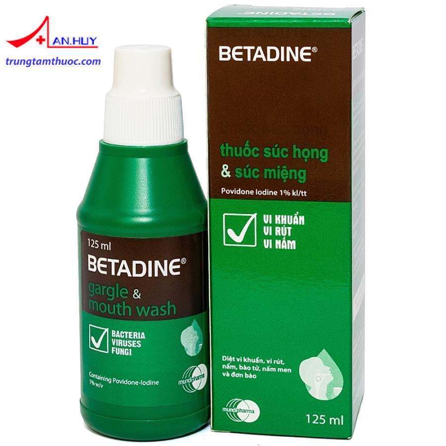 Hình ảnh sản phẩm Thuốc súc họng và súc miệng Betadine