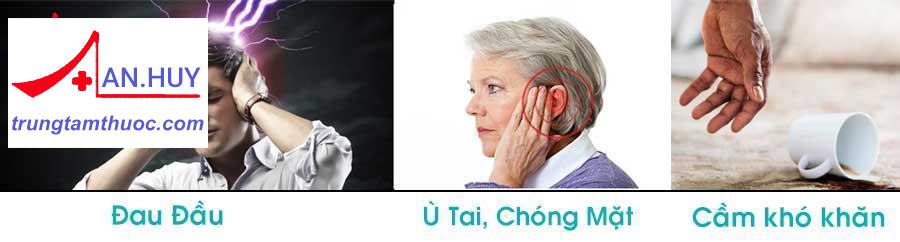 chóng mặt ù tai cầm nắm khó khăn gây tai biến mạch máu não