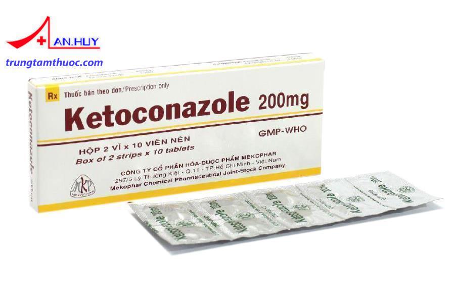 Thuốc uống Ketoconazol điều trị nấm.