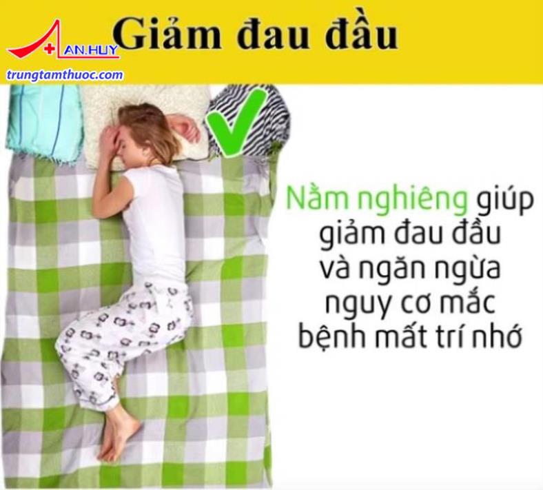 Nằm nghiêng giúp giảm đâu đầu và ngăn ngừa nguy cơ mất trí nhớ