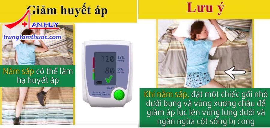 Tư thế nằm sấp giúp giảm huyết áp