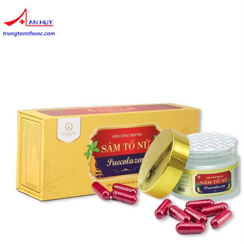 Hình ảnh sản phẩm Viên uống đẹp da sâm tố nữ Puecolazen