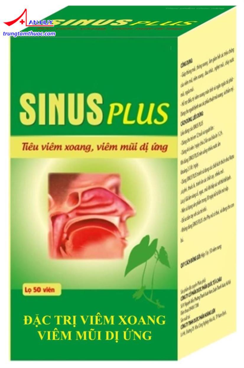Sinus Plus hỗ trợ điều trị viêm xoang.
