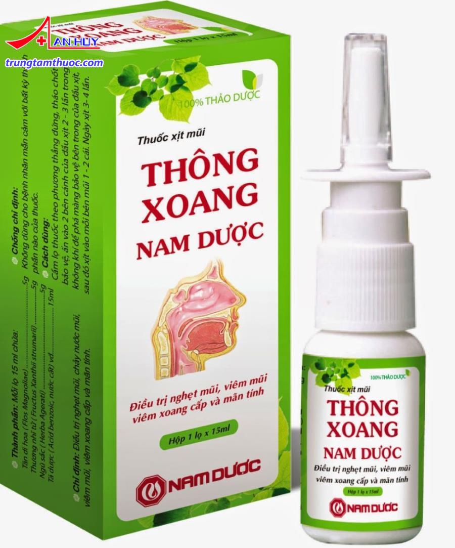thuốc xịt mũi - Thông xoang nam dược.