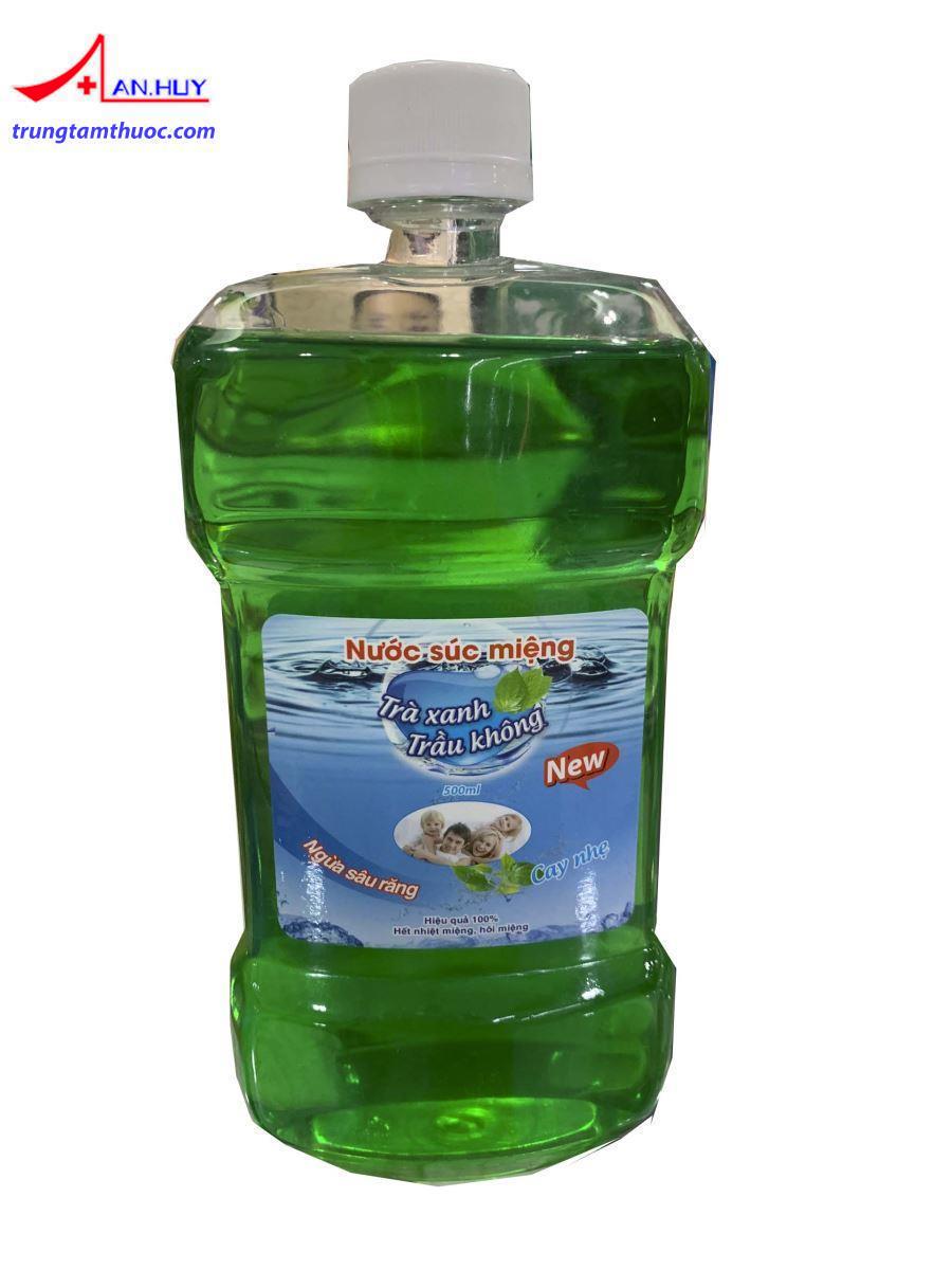 Hình ảnh sản phẩm nước súc miệng Trà xanh trầu không