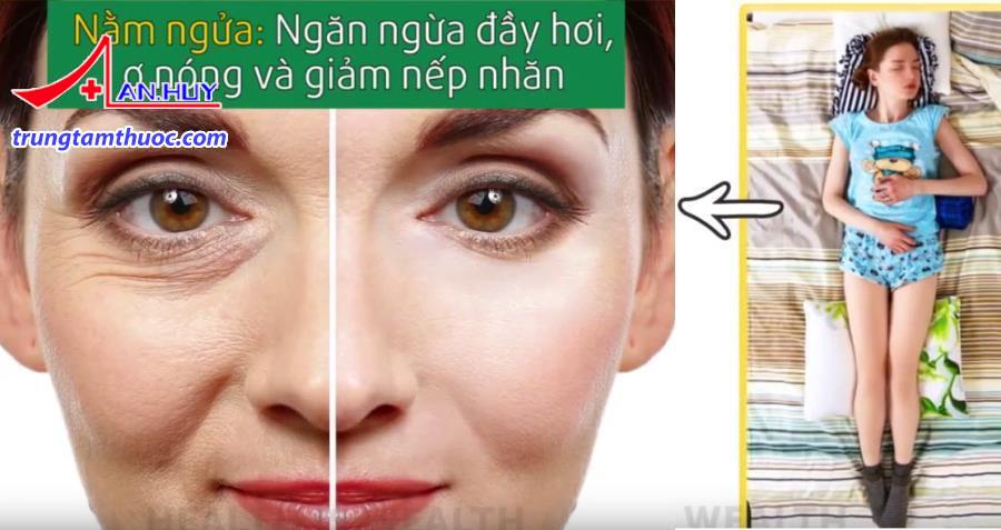 Tư thế nằm ngủ đúng cách giúp giảm nếp nhăn trên mặt