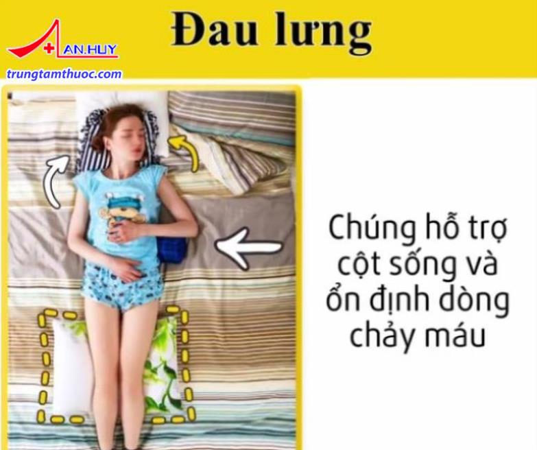 Tư thế nằm ngủ đúng cách giúp cột sống và dòng máu chảy ổn đinh