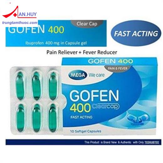 Thuốc Gofen 400mg Thuốc có tác dụng giảm đau do cơ khớp
